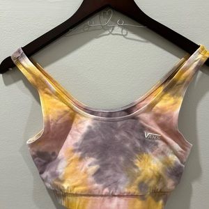 Tie dye vans sports bra